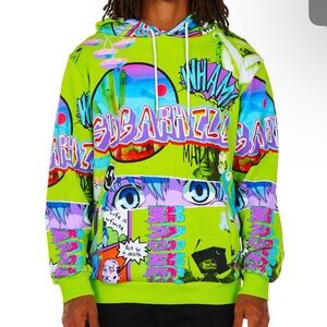 Men's SugarHill Special Edition lucid dreams Anime Graphic Hoodie - Green